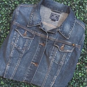 Lucky Brand Pixie Denim Cropped Jacket Size XL